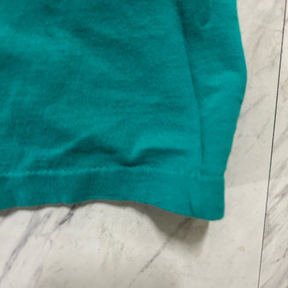 Vintage 90s Guess single stitch Teal Graphic Men's T-Shirt - Picture 4 of 4